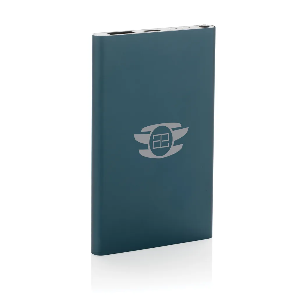 4.000mAh Type-C Powerbank aus RCS recyeltem ABS & Aluminium, blau – Bild 5