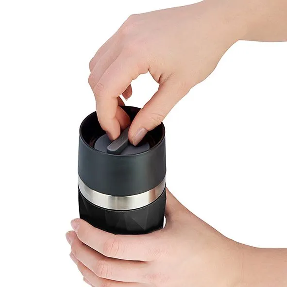 Reisebecher Compact 0.3L, Schwarz – Bild 3