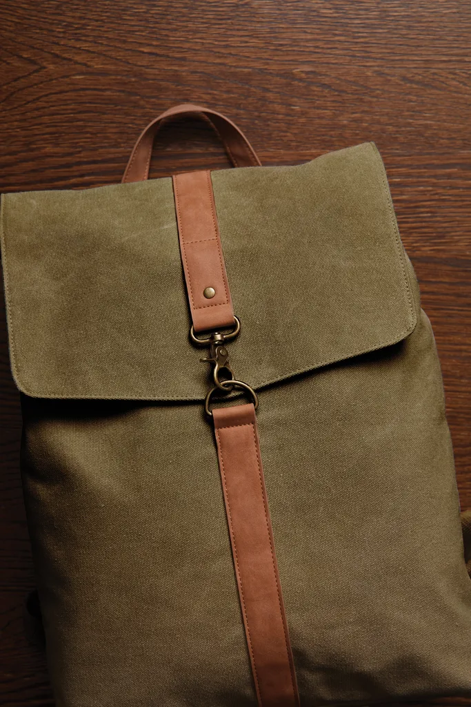 VINGA Bosler Rucksack aus GRS recyceltem Canvas, grün – Bild 5