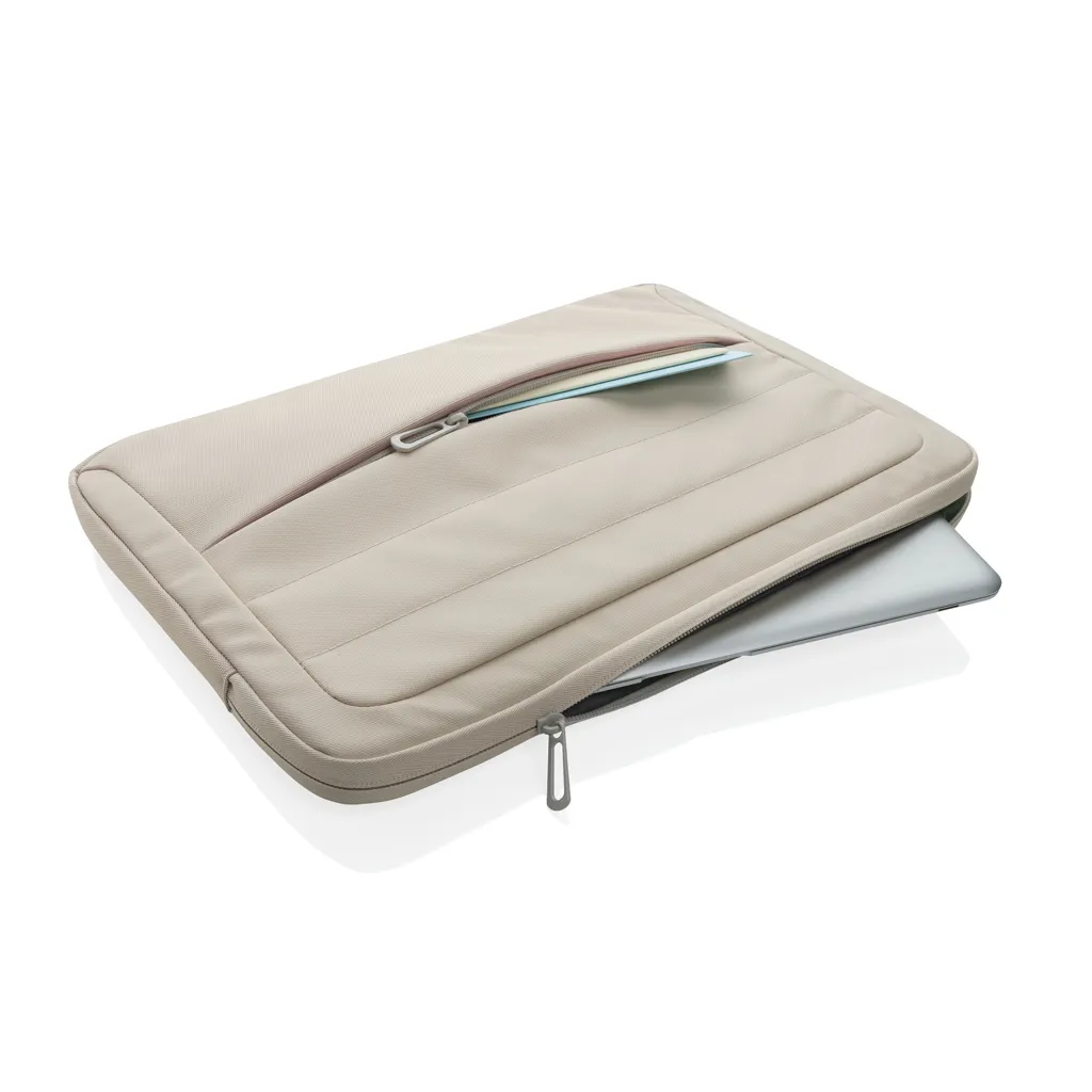 Armond AWARE™ RPET 15.6" Laptop-Sleeve, beige – Bild 4