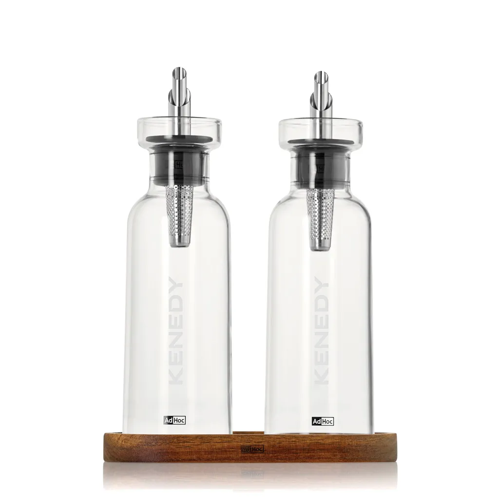 AdHoc Menage AromaPour Öl- und Essigspender-Set 300ml, transparent – Bild 5