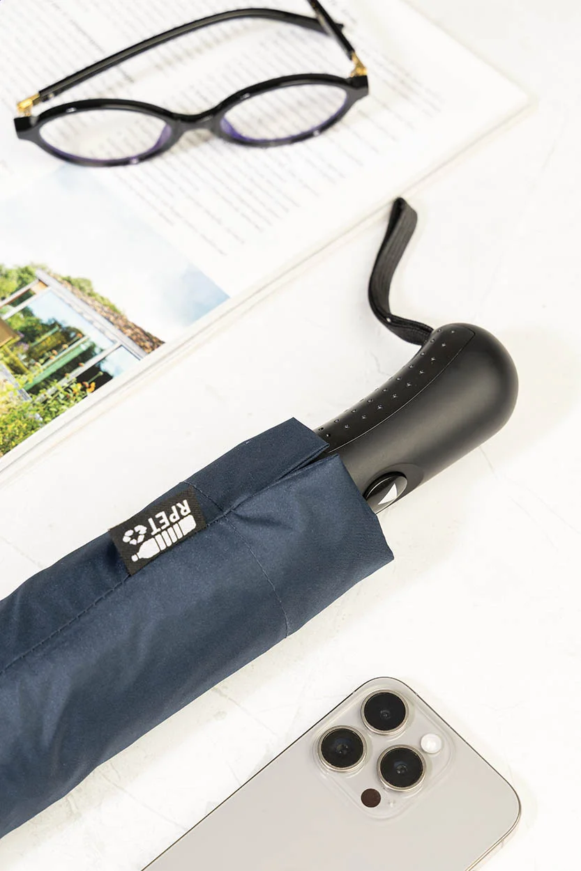 RPET-Taschenschirm Folmax, dunkelblau – Bild 7