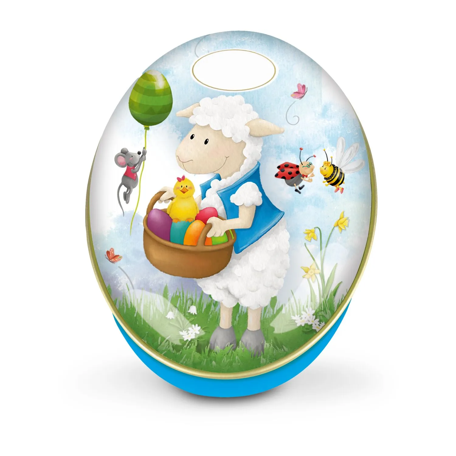 Geschenkartikel / Präsentartikel: Schokoladendose Osterhase, rot – Bild 5