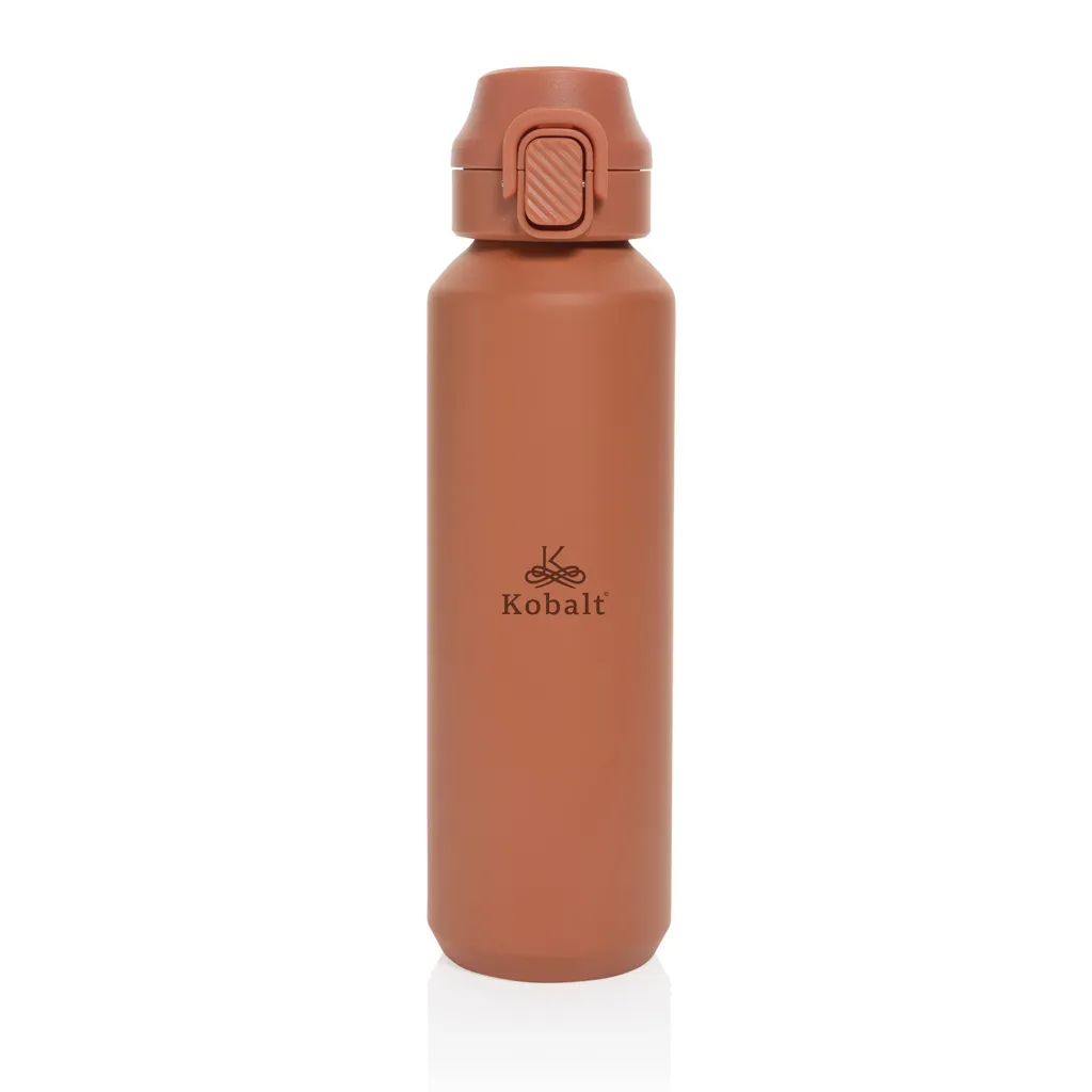 Via RCS Re-Steel Sportflasche mit Verschluss, 600ml, orange – Bild 6