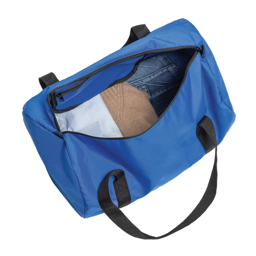 Dillon AWARE™ RPET faltbare Sporttasche, Königsblau – Bild 4