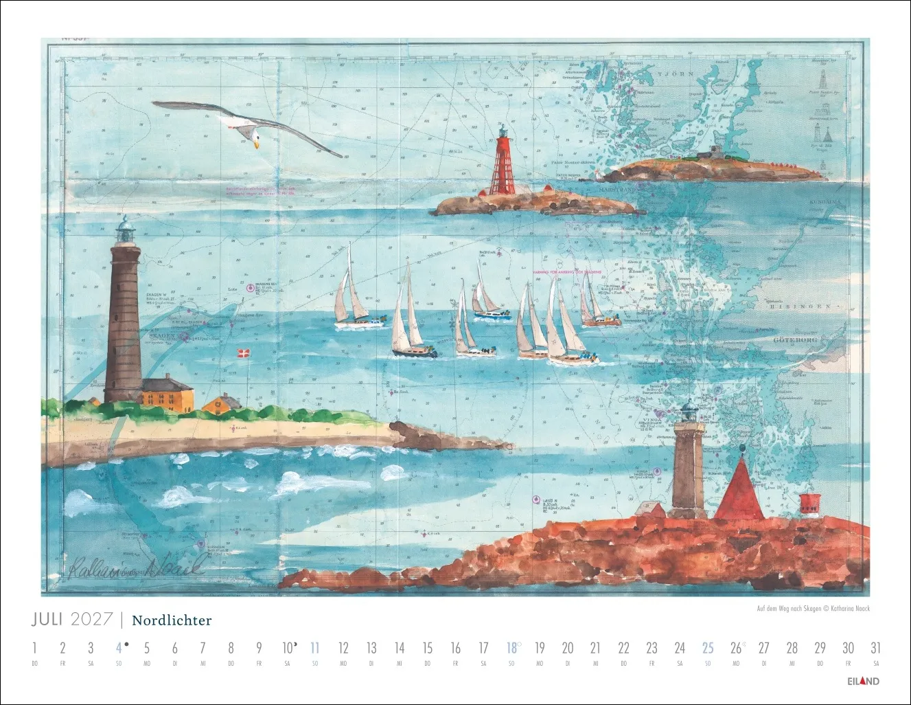 Nordlichter - See(h)karten Wandkalender 2027 – Bild 8