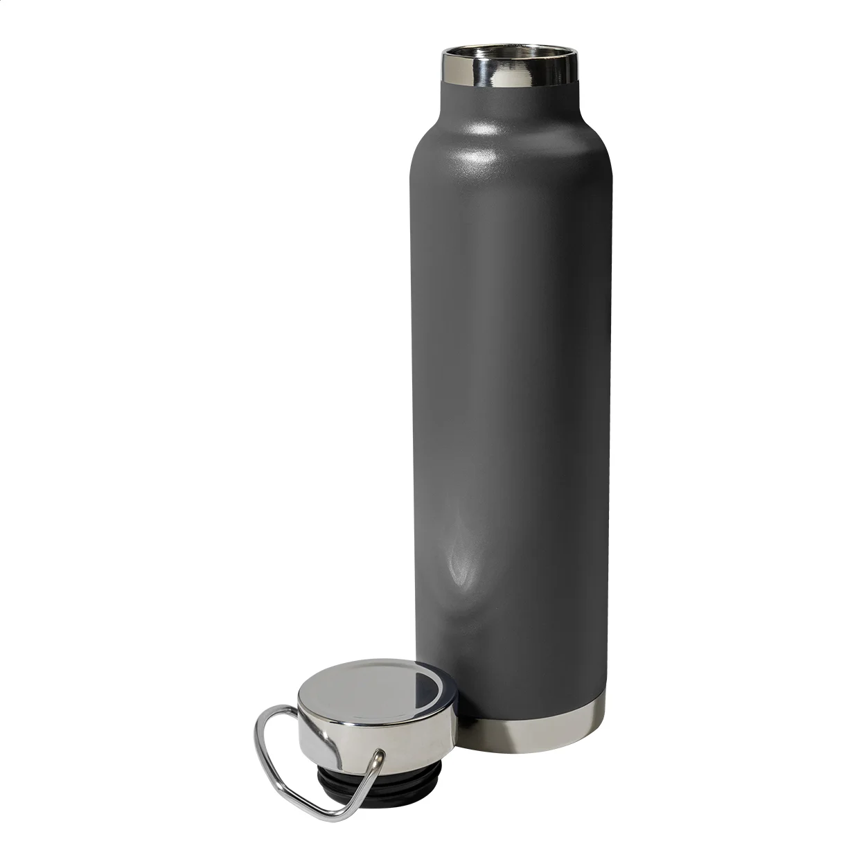 Kupferisolierte Thermoflasche Cuppar, grau – Bild 2