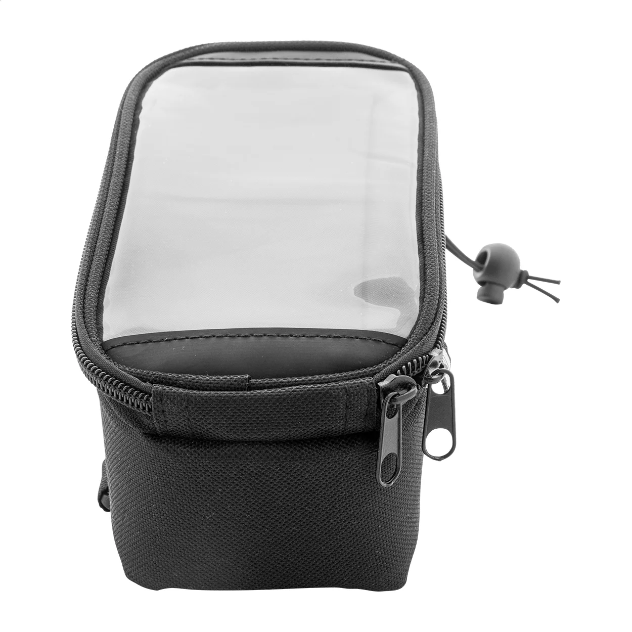 RPET-Fahrrad-Handyhaltertasche Velofon, schwarz – Bild 9