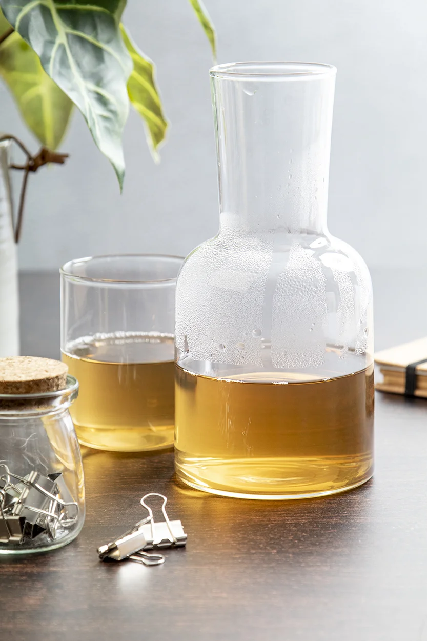 Getränkeset: Karaffe und Glas Palmer, transparent – Bild 6