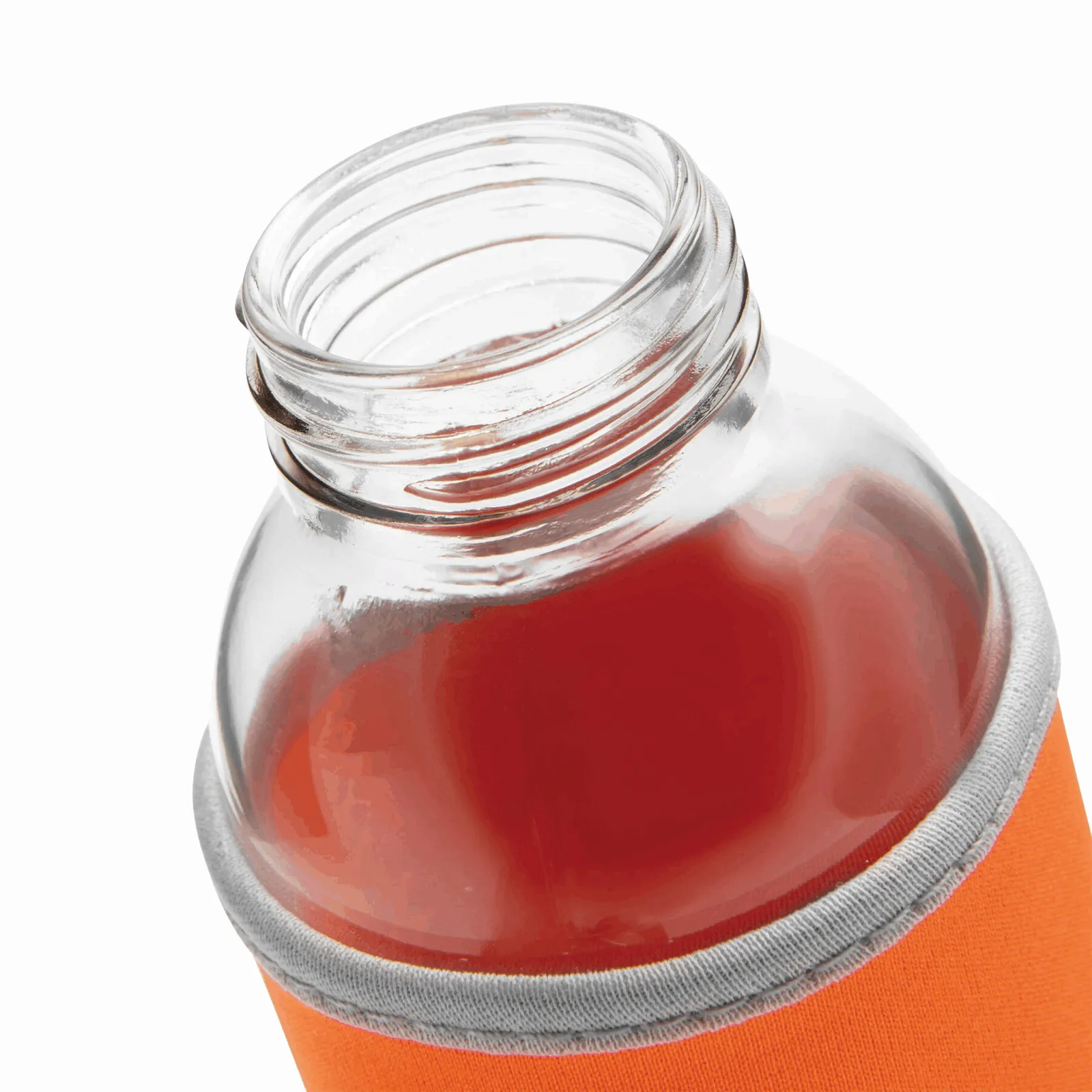 TAKE WELL - Glas-Flasche, orange, transparent – Bild 4