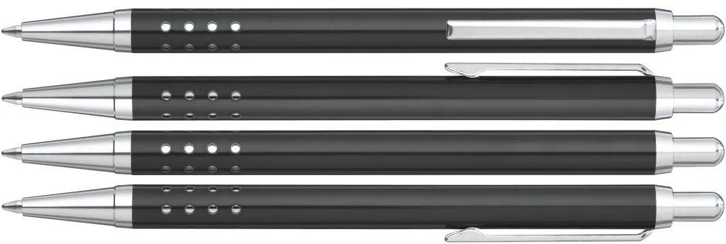 SLIMLINE Druckkugelschreiber schwarz, schwarz – Bild 2
