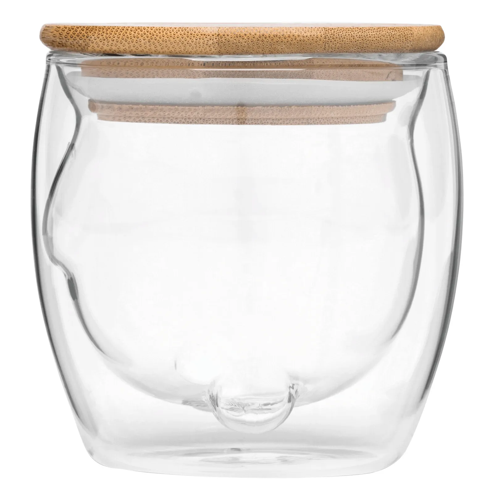 BAMBOO BEAR - Glas braun, transparent, braun, transparent – Bild 3