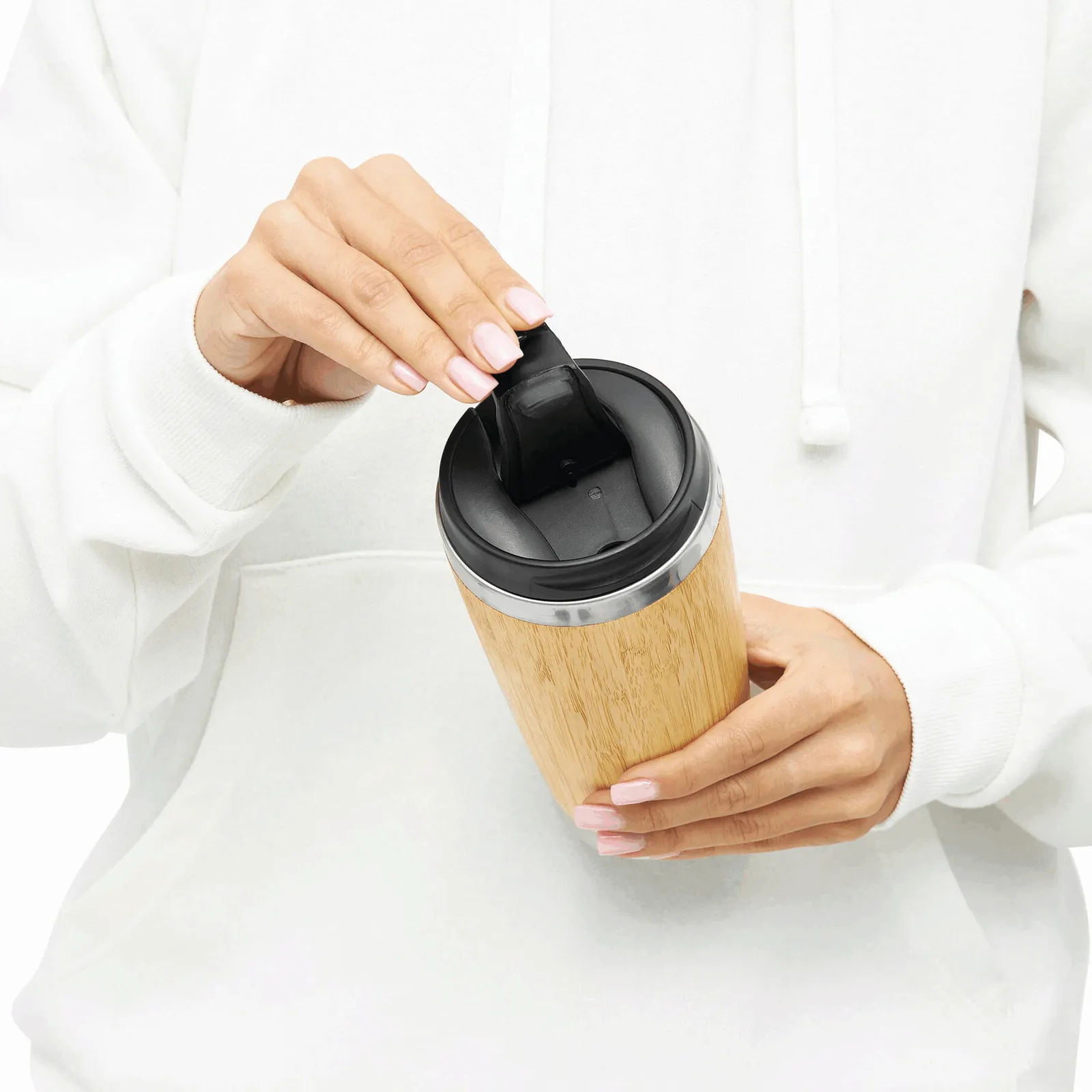 TAKE BAMBOO - Isolierbecher braun, schwarz, silber, braun, schwarz – Bild 10