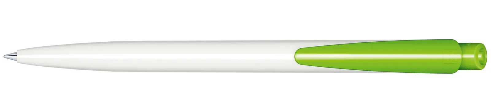 Dart Polished Basic Druckkugelschreiber, Weiß - Grün 376 – Bild 3