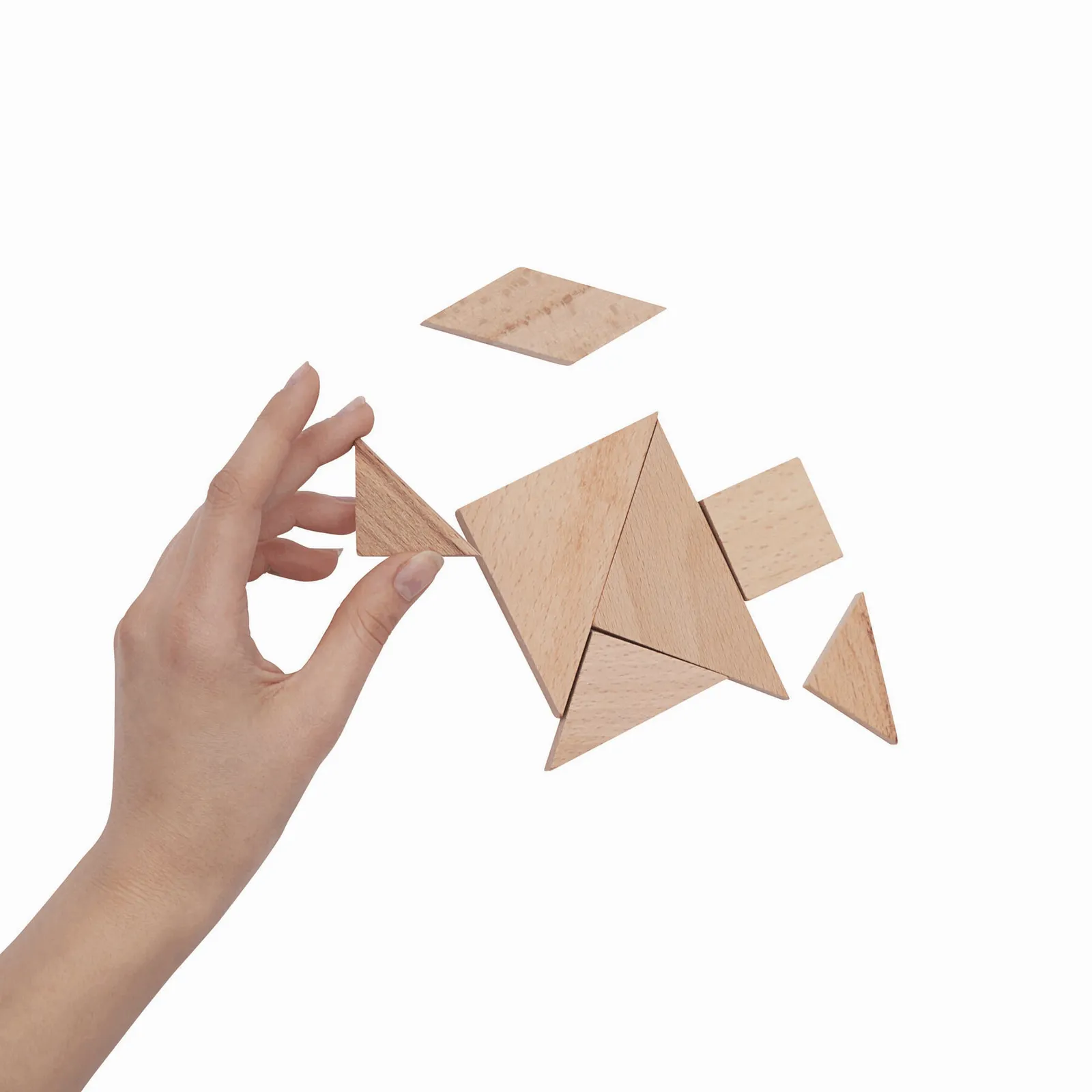 TANGRAM-Puzzle holz, holz – Bild 4