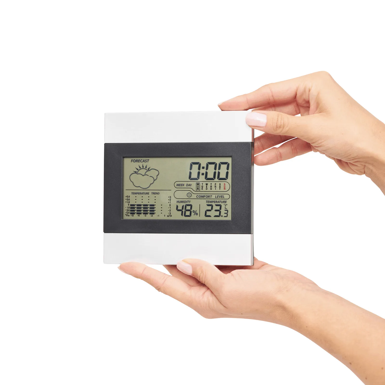 SHINY DAY - Wetterstation schwarz, silber, schwarz, silber – Bild 6