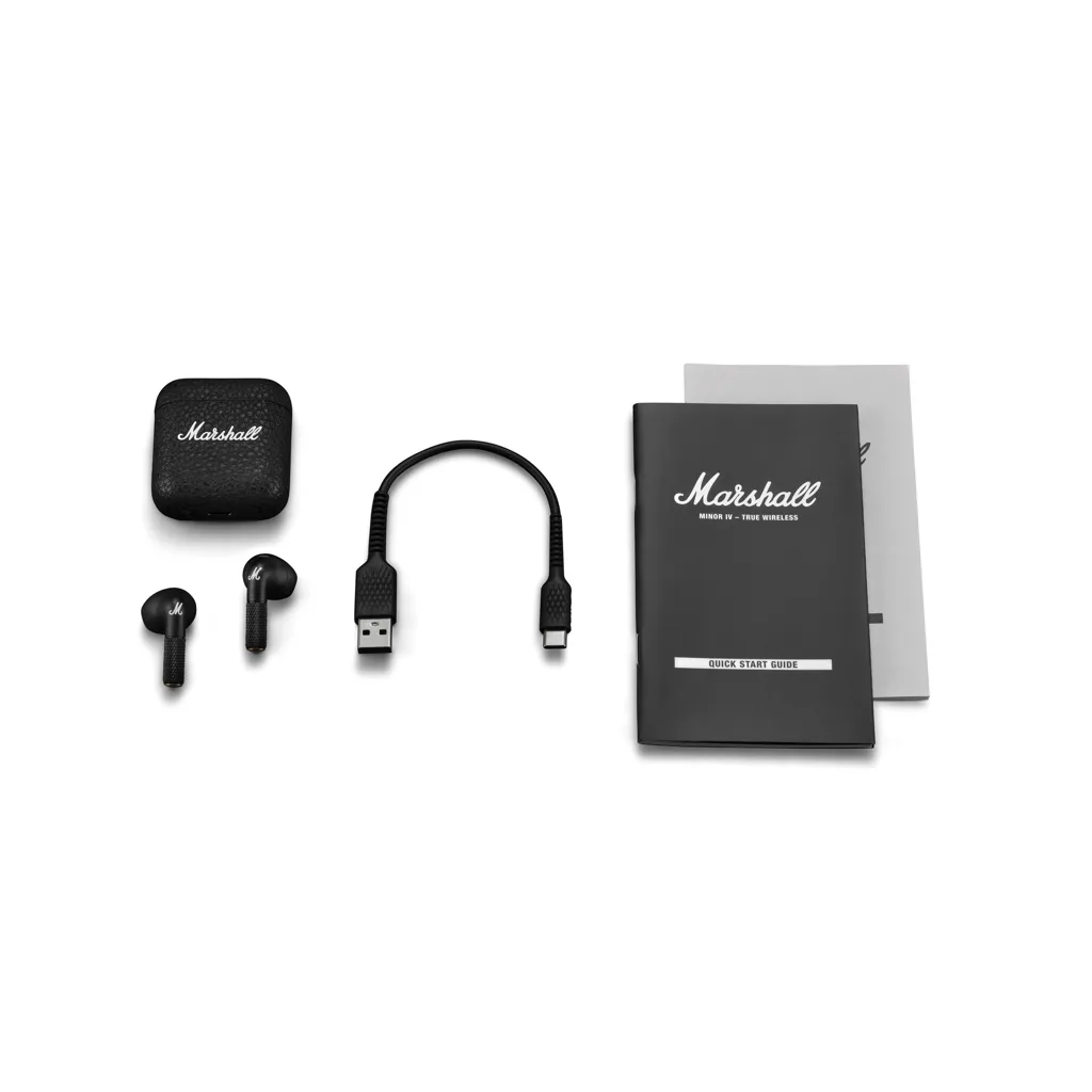 Marshall Minor IV 30H+ TWS Ohrhörer, schwarz – Bild 9