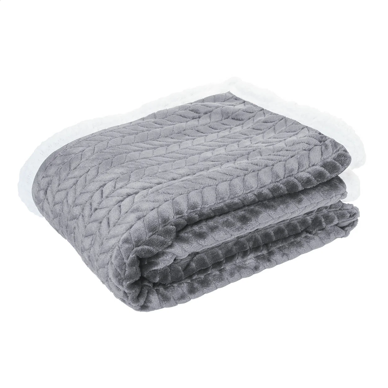 RPET Decke Foglio, grau – Bild 2