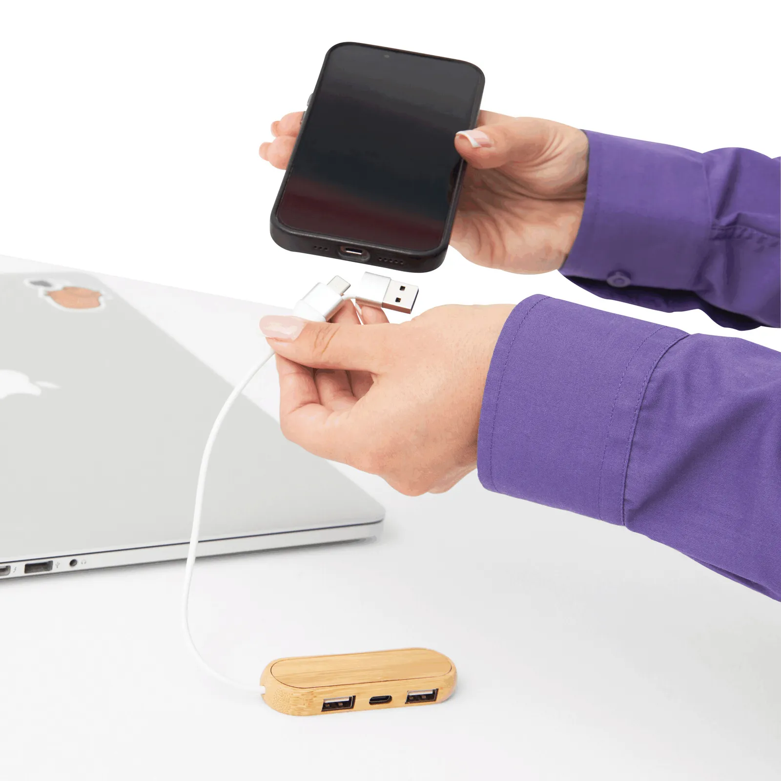 MULTIPLIER - USB Hub braun, braun – Bild 6