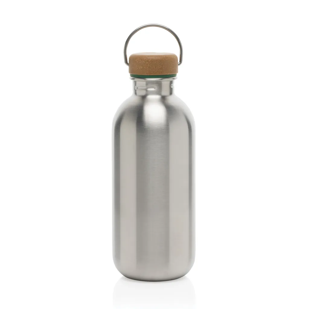 Black+Blum Stahl-Wasserflasche 600ml, Olivgrün – Bild 4