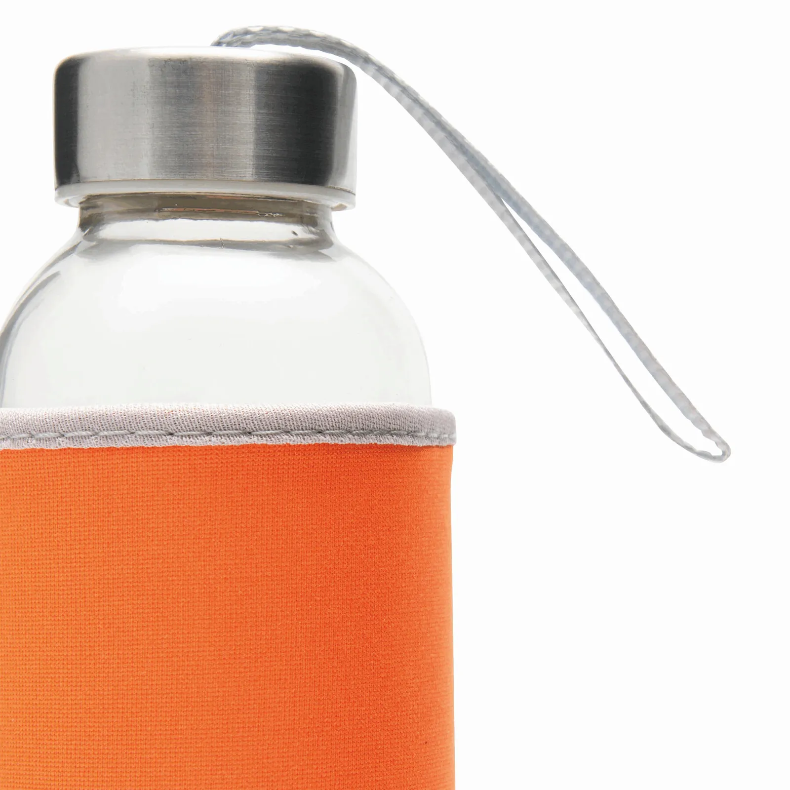 TAKE WELL - Glas-Flasche, orange, transparent – Bild 3
