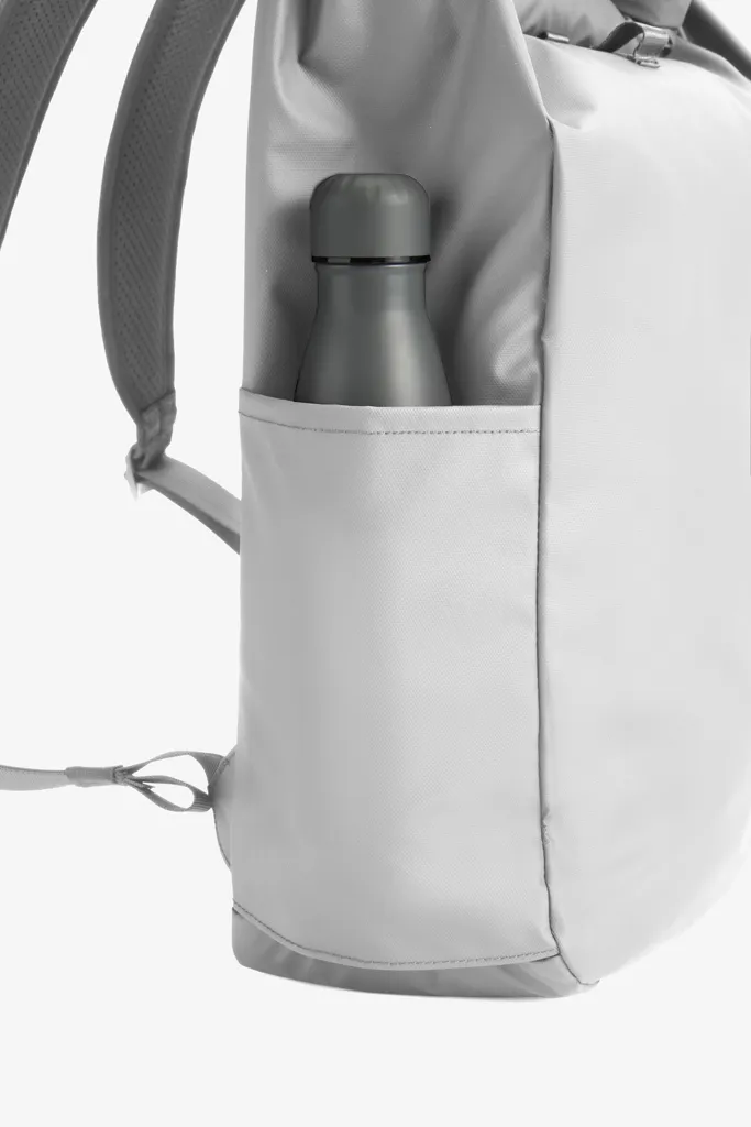 Urban wasserabweisender Anti-Diebstahl Rucksack, off white – Bild 14