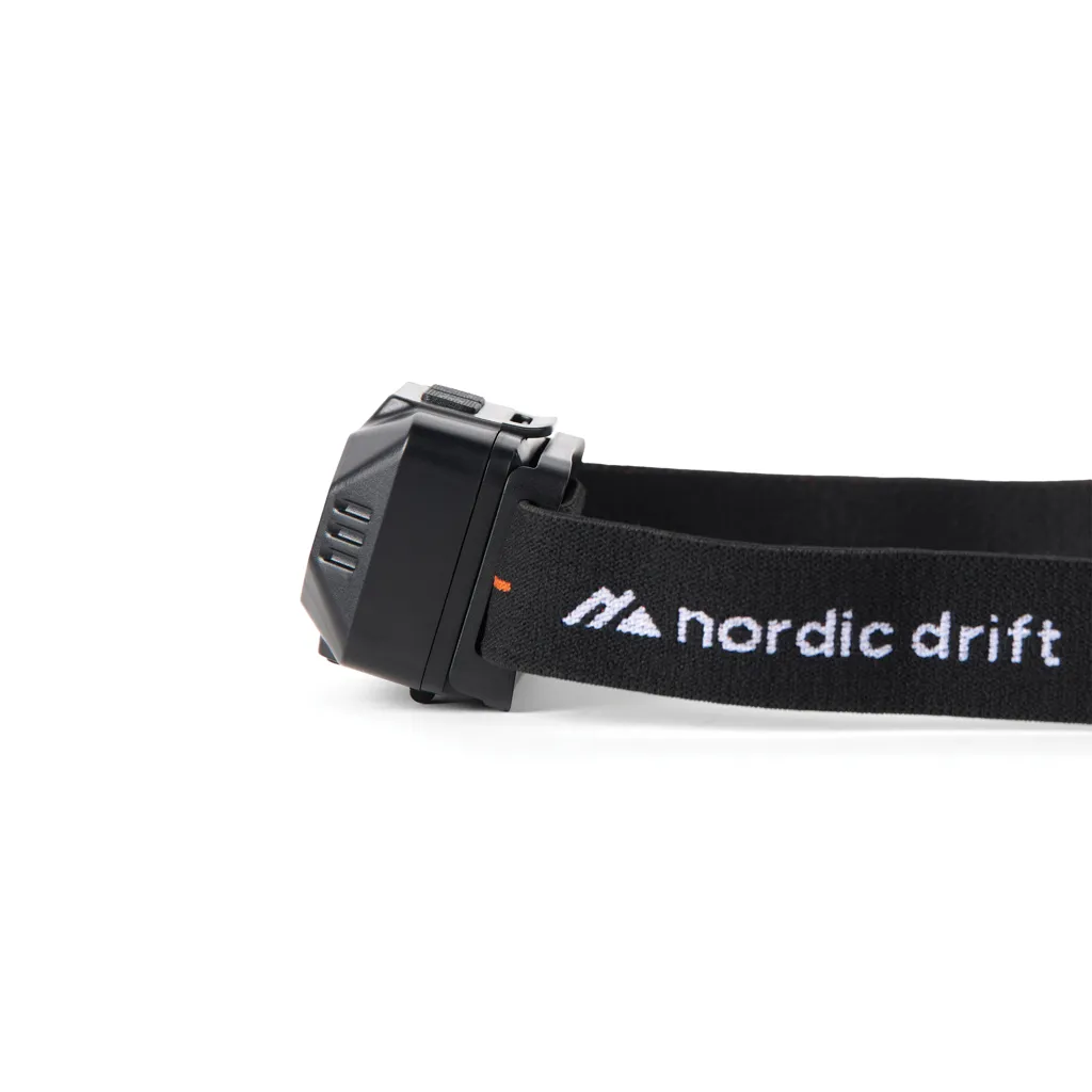 Nordic Drift Everest High-Performance Stirnlampe Dual-Power, schwarz – Bild 3