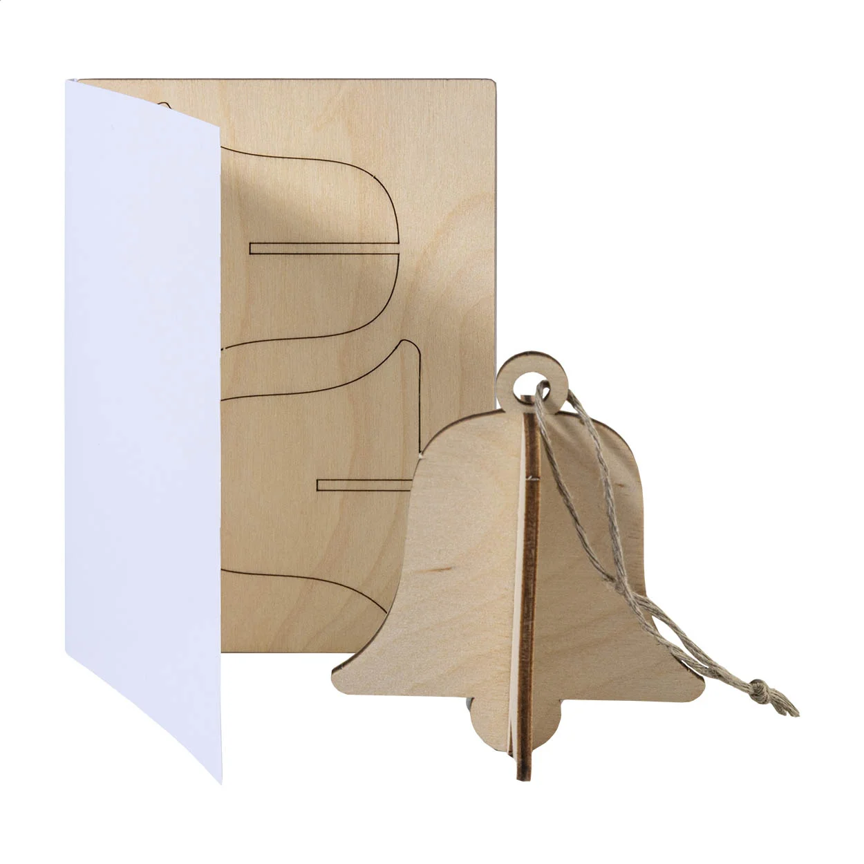 Weihnachtskarte FestiCard, Stern, natur – Bild 4