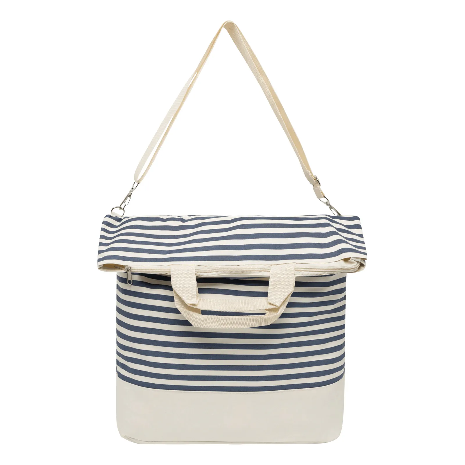 JUIST - Strandtasche, beige, blau – Bild 2