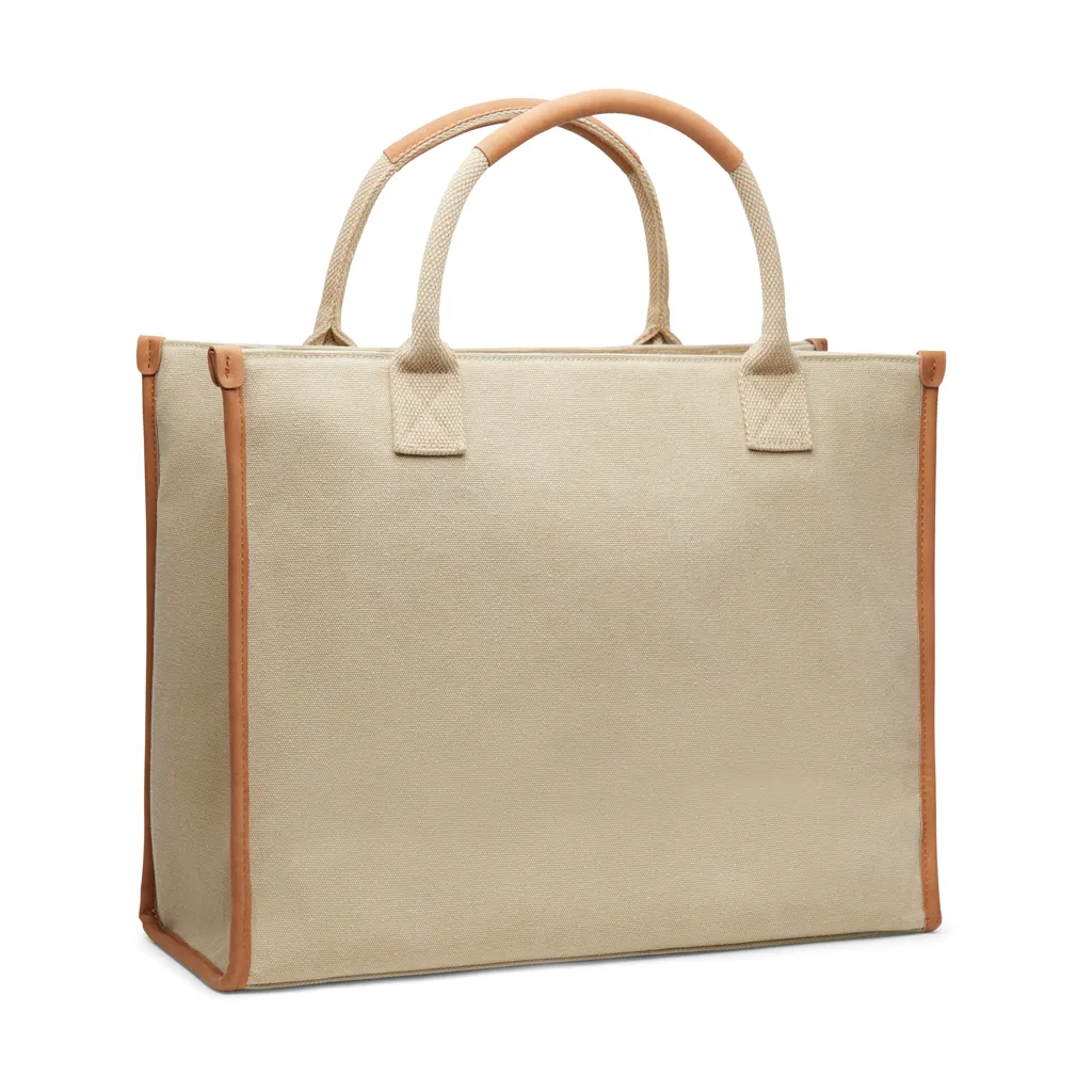 VINGA Bosler Büro-Tasche aus RCS recyceltem Canvas, beige – Bild 3