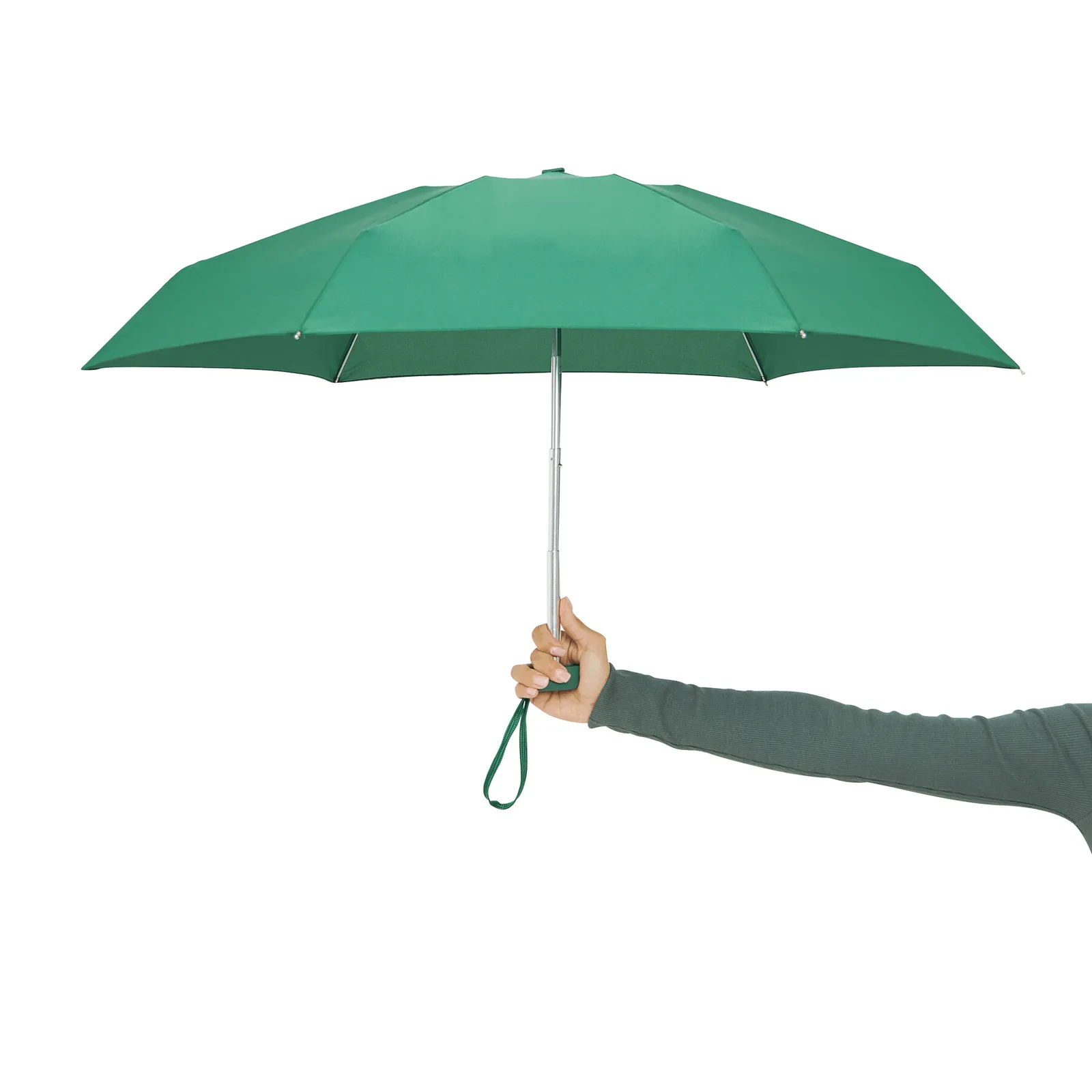 POCKET Umbrella, Aluminium-Mini-Taschenschirm, grün – Bild 8