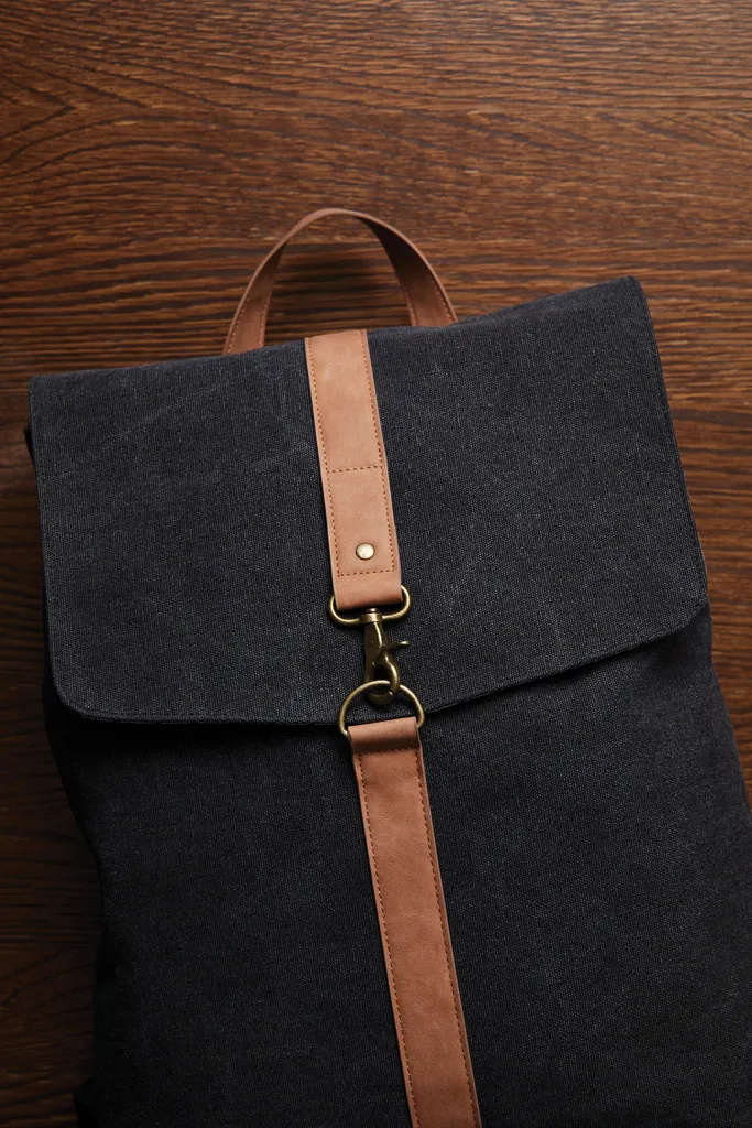 VINGA Bosler Rucksack aus GRS recyceltem Canvas, schwarz – Bild 5