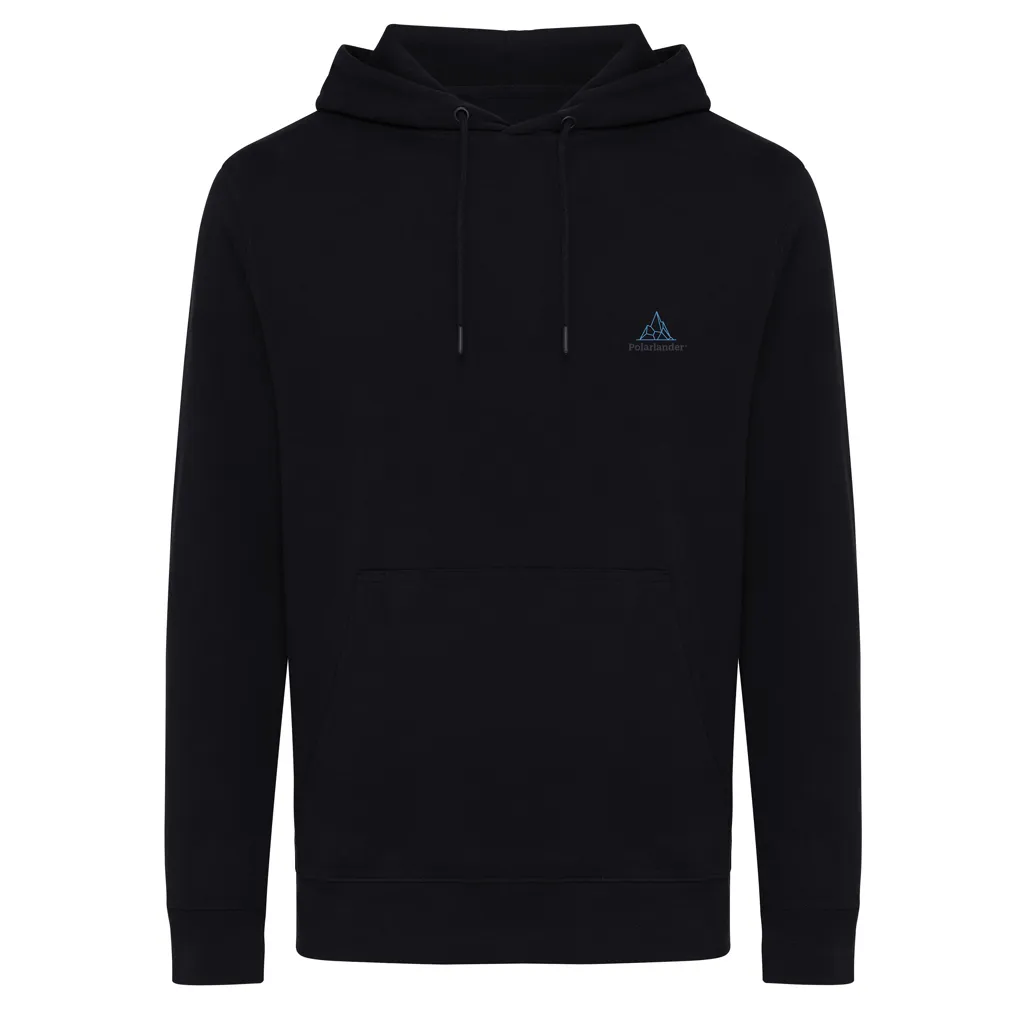 IQONIQ Rila Lightweight Hoodie aus recycelter Baumwolle, schwarz – Bild 4