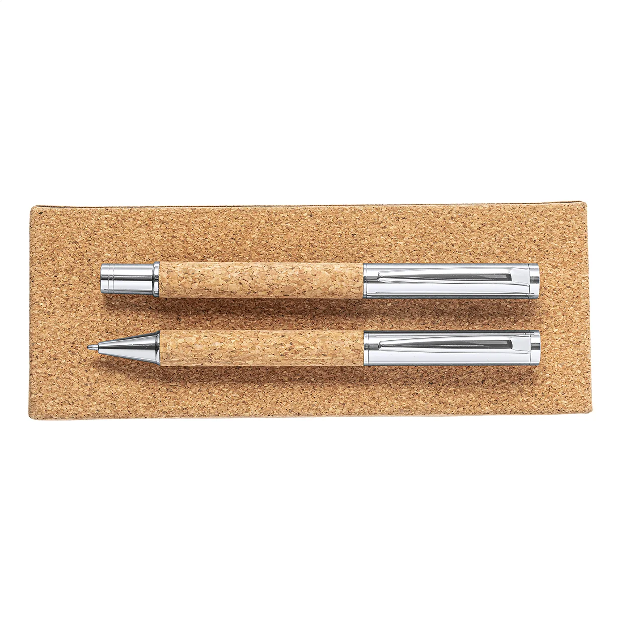 Kugelschreiber Set Garrya, natur, silber – Bild 2