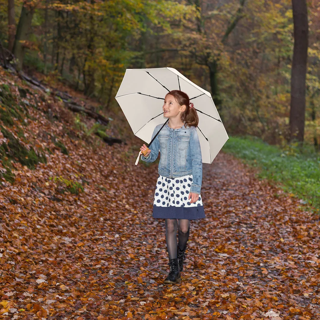 Taschenschirm ÖkoBrella, Ø 98 cm, Länge 26,5 cm, naturweiß wS – Bild 9