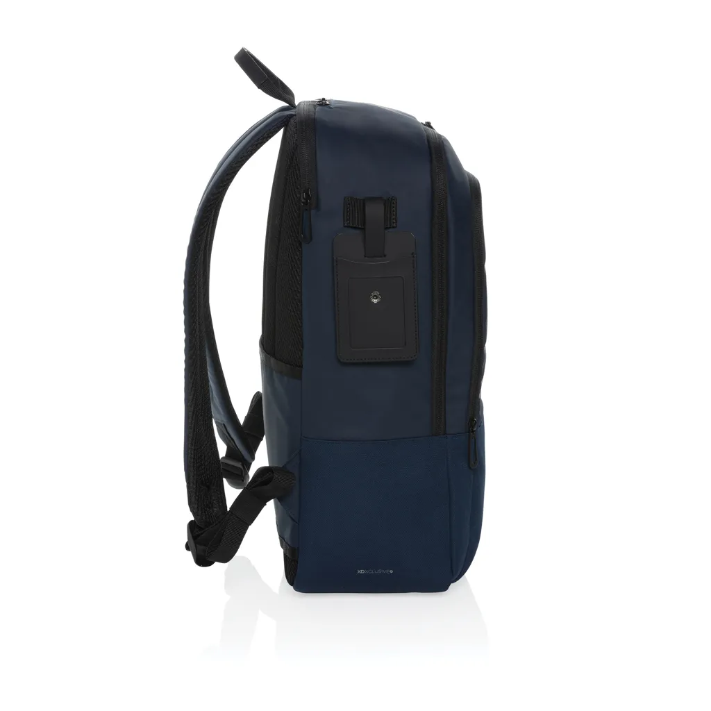 Armond AWARE™ RPET 15.6" Deluxe Laptop-Rucksack, navy blau – Bild 4