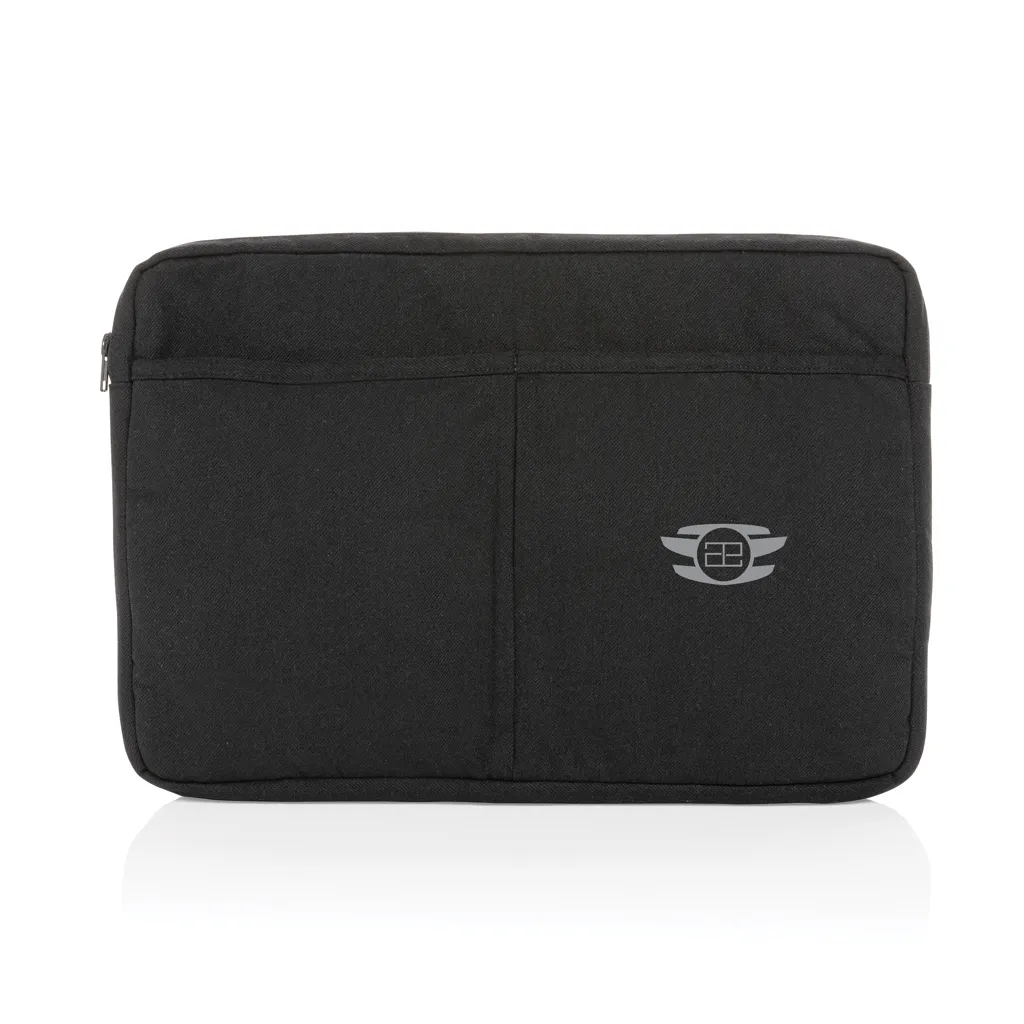 Laluka AWARE™ 15,6" Laptoptasche aus recycelter Baumwolle, schwarz – Bild 5