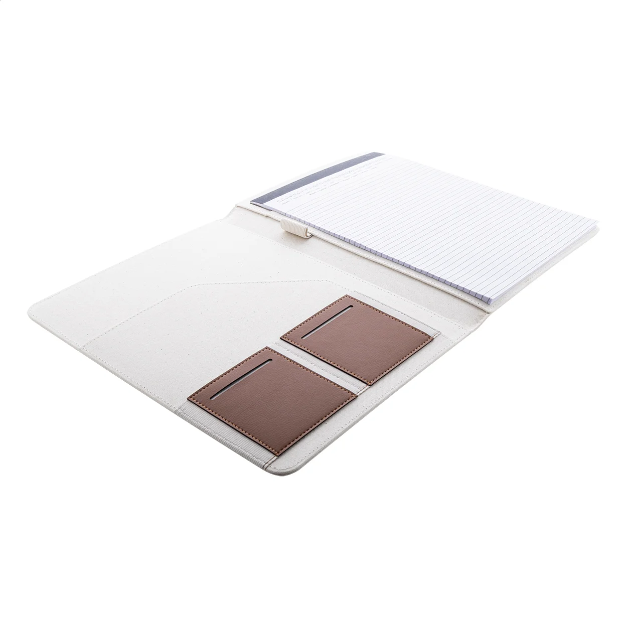 Dokumentenmappe Carbasa A4 aus recyceltem Canvas, natur – Bild 8