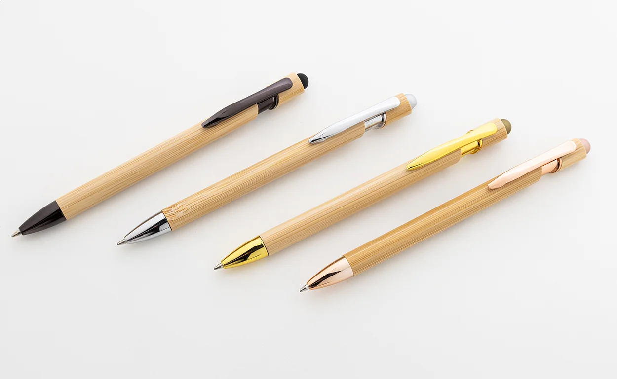 Touchpen-Kugelschreiber Tonnel Boo, gold – Bild 4