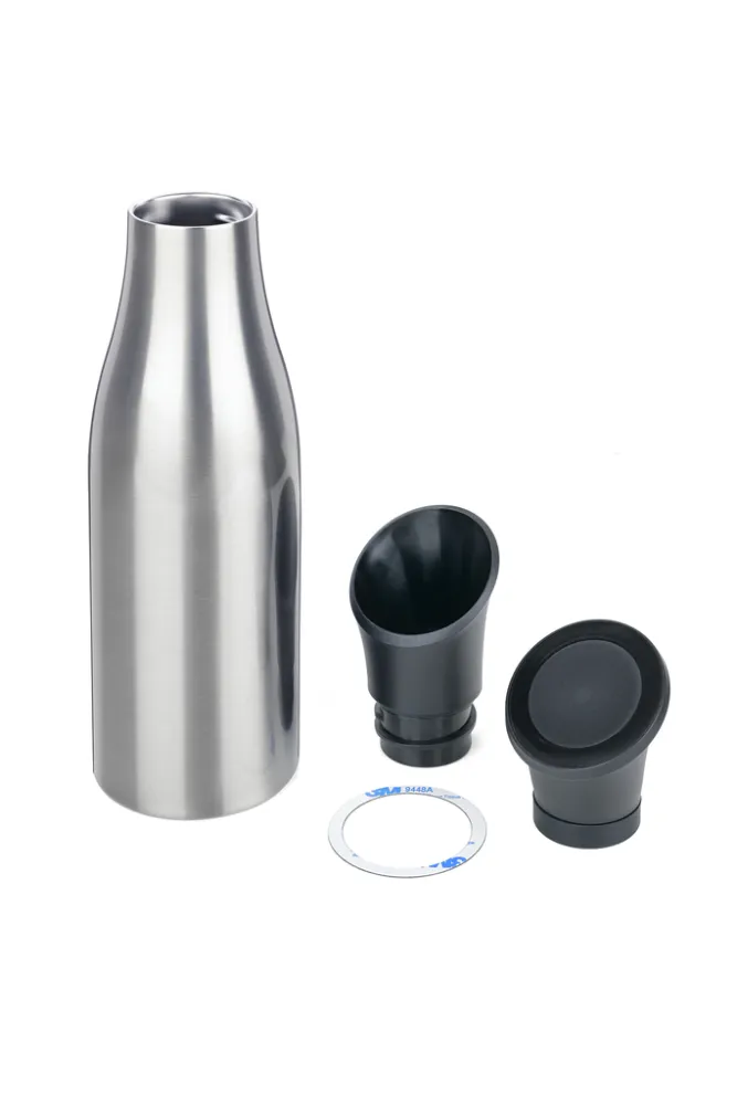 Thermoflasche STAND BY ME silberfarben, silberfarben – Bild 2
