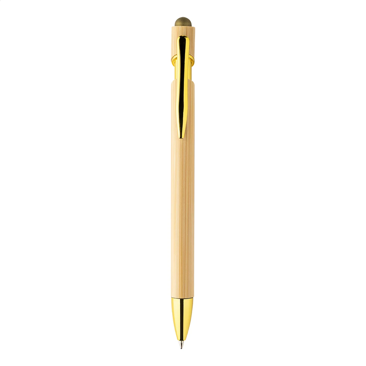 Touchpen-Kugelschreiber Tonnel Boo, gold – Bild 3