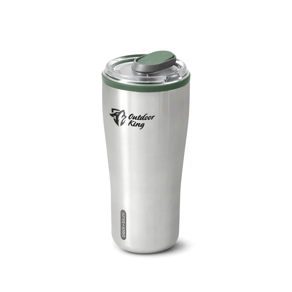 Black+Blum isolierter Reisebecher 600ml, Olivgrün – Bild 7