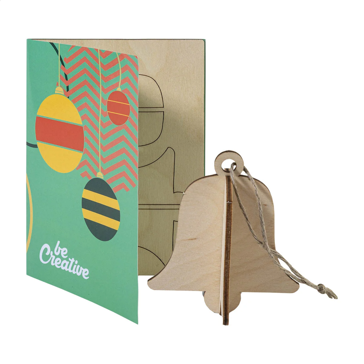 Weihnachtskarte FestiCard, Stern, natur
