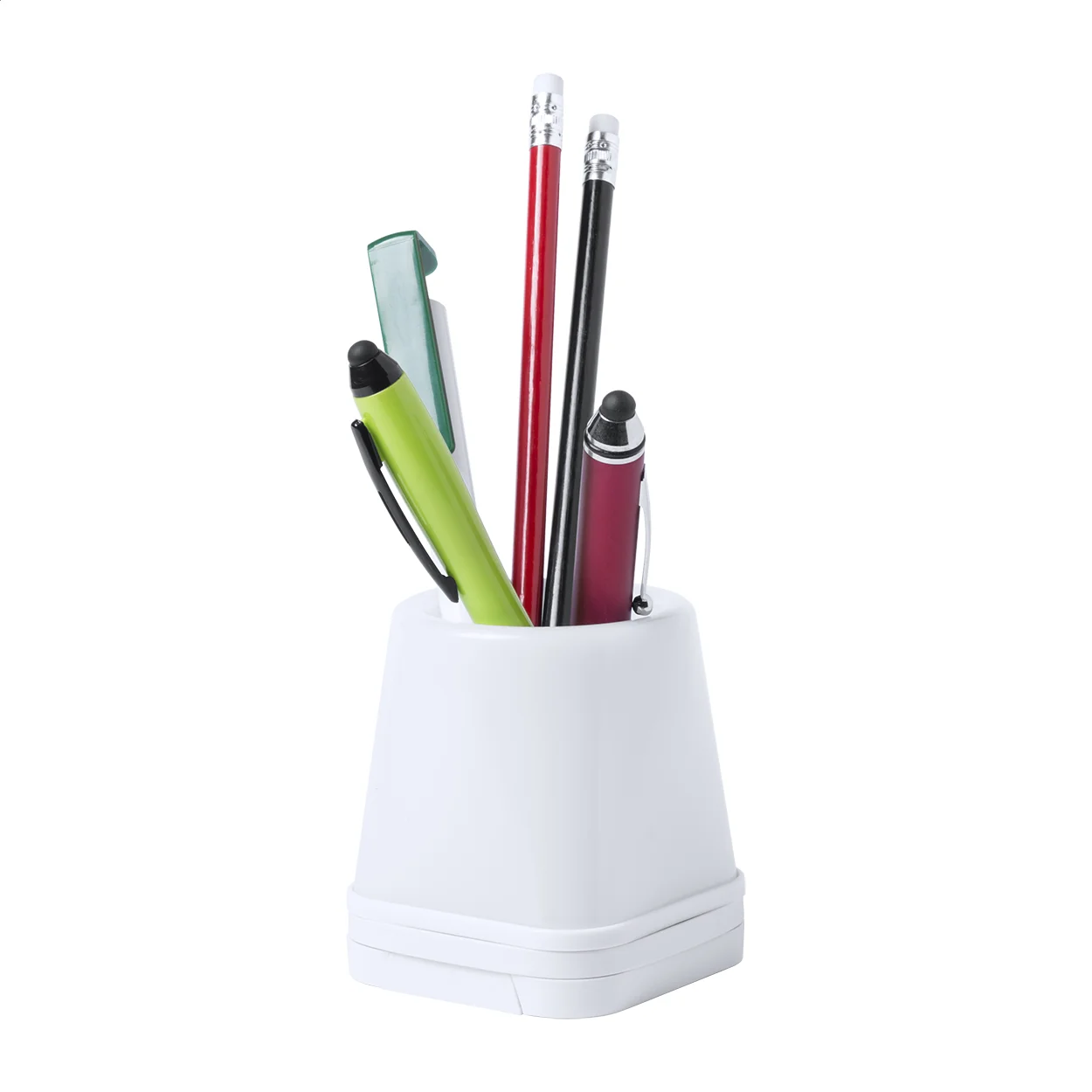 Stifteköcher Lumeo mit USB-Hub, weiß – Bild 5