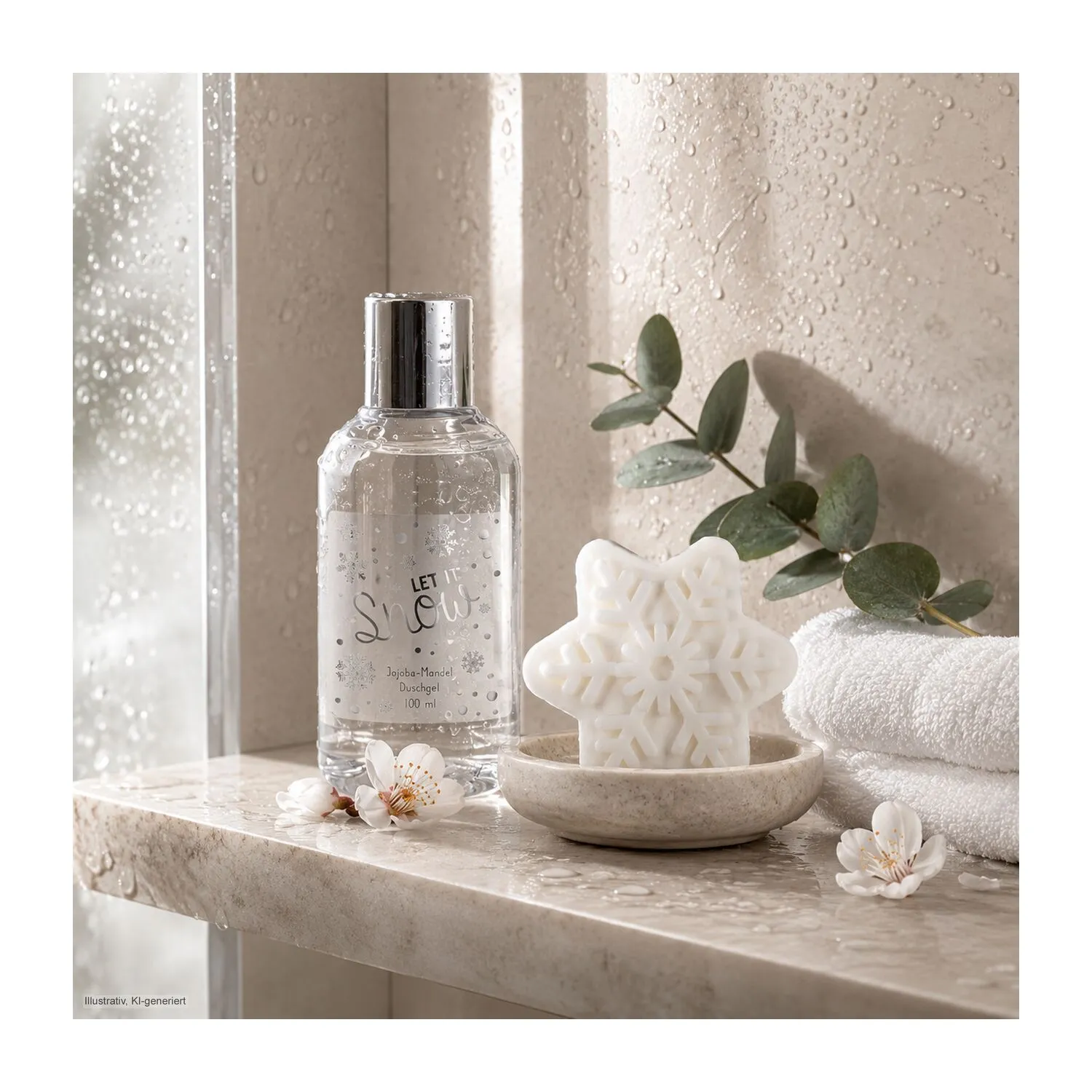 Wellness-Geschenkset: Snowflake, weiß – Bild 5