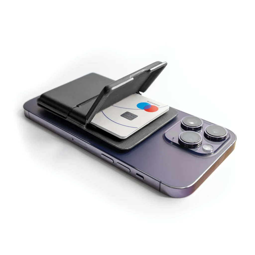 C-Secure MagSafe Phone-Wallet, schwarz – Bild 4