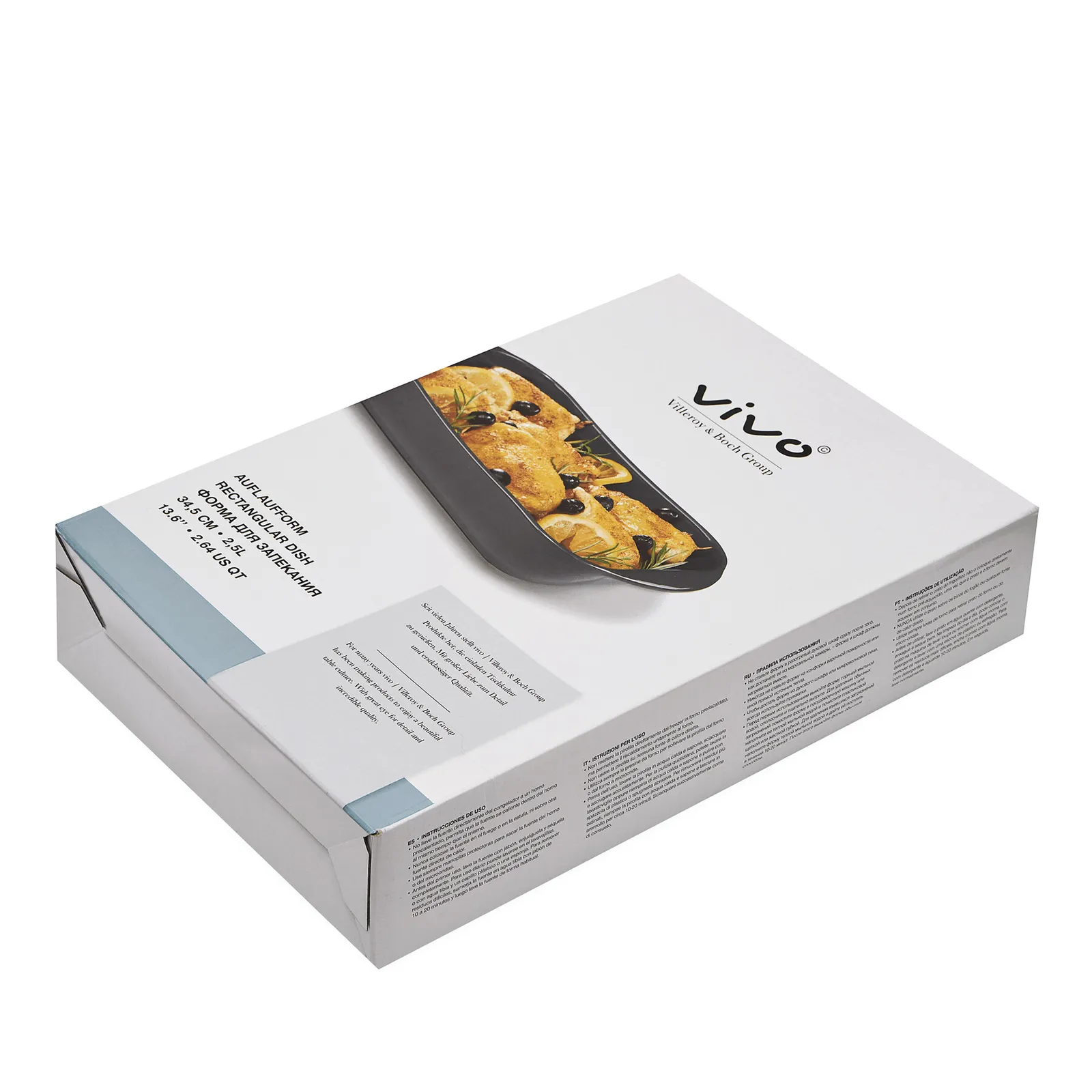 VIVO - Rechteckige Auflaufform grau, grau – Bild 4