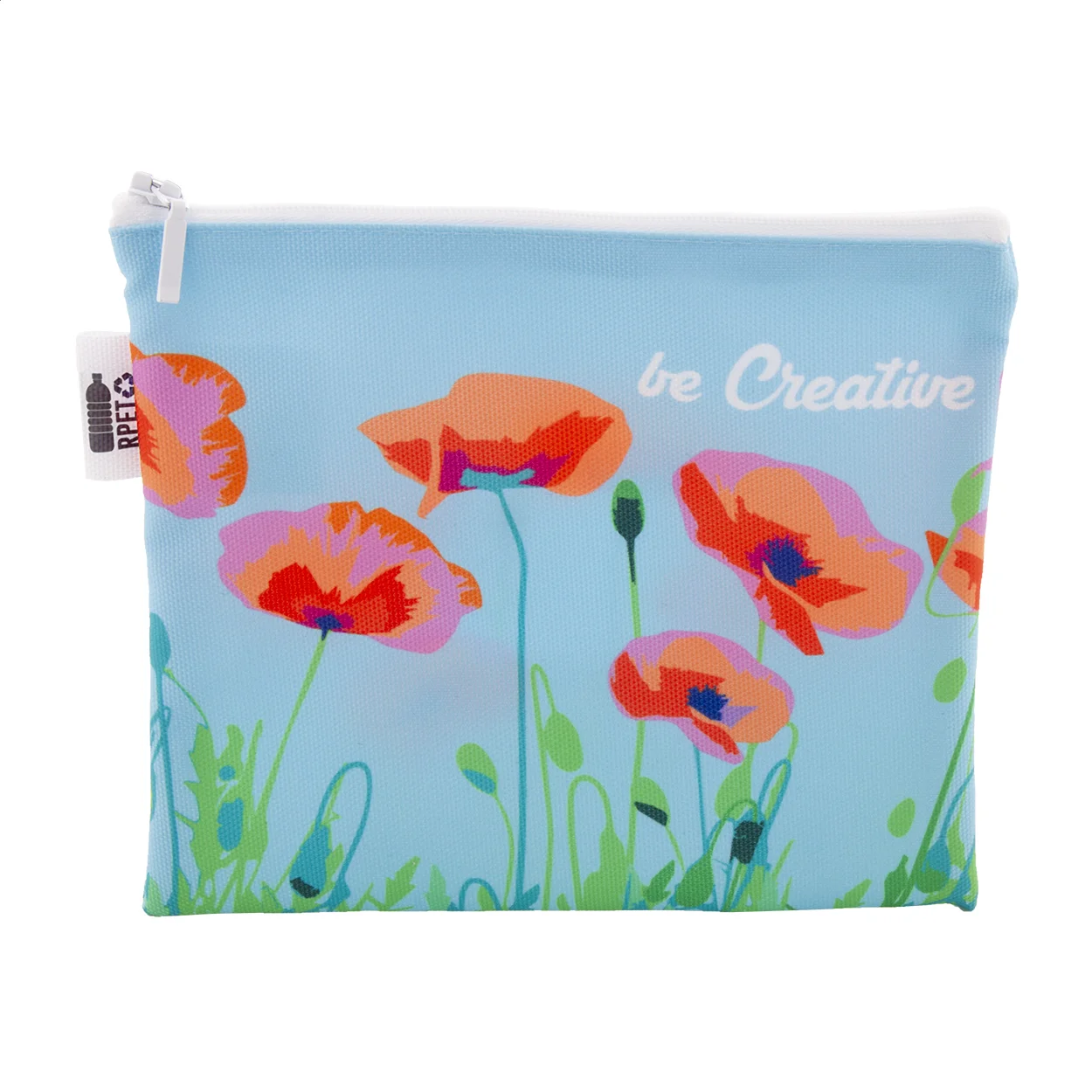 Individuelle Kosmetiktasche CreaBeauty M RPET, weiß – Bild 4
