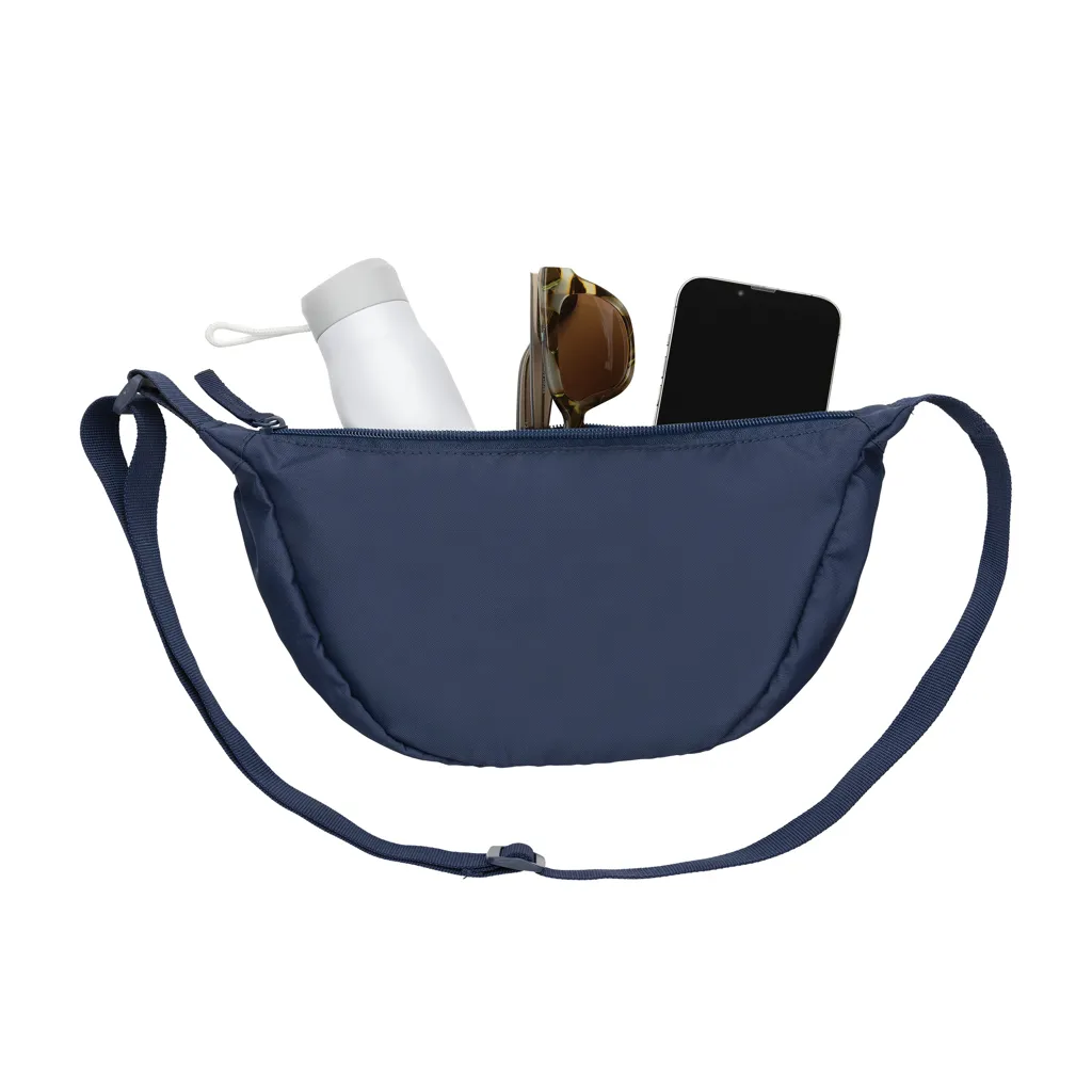 Crescent AWARE™ RPET Half-Moon Sling Tasche, navy blau – Bild 3