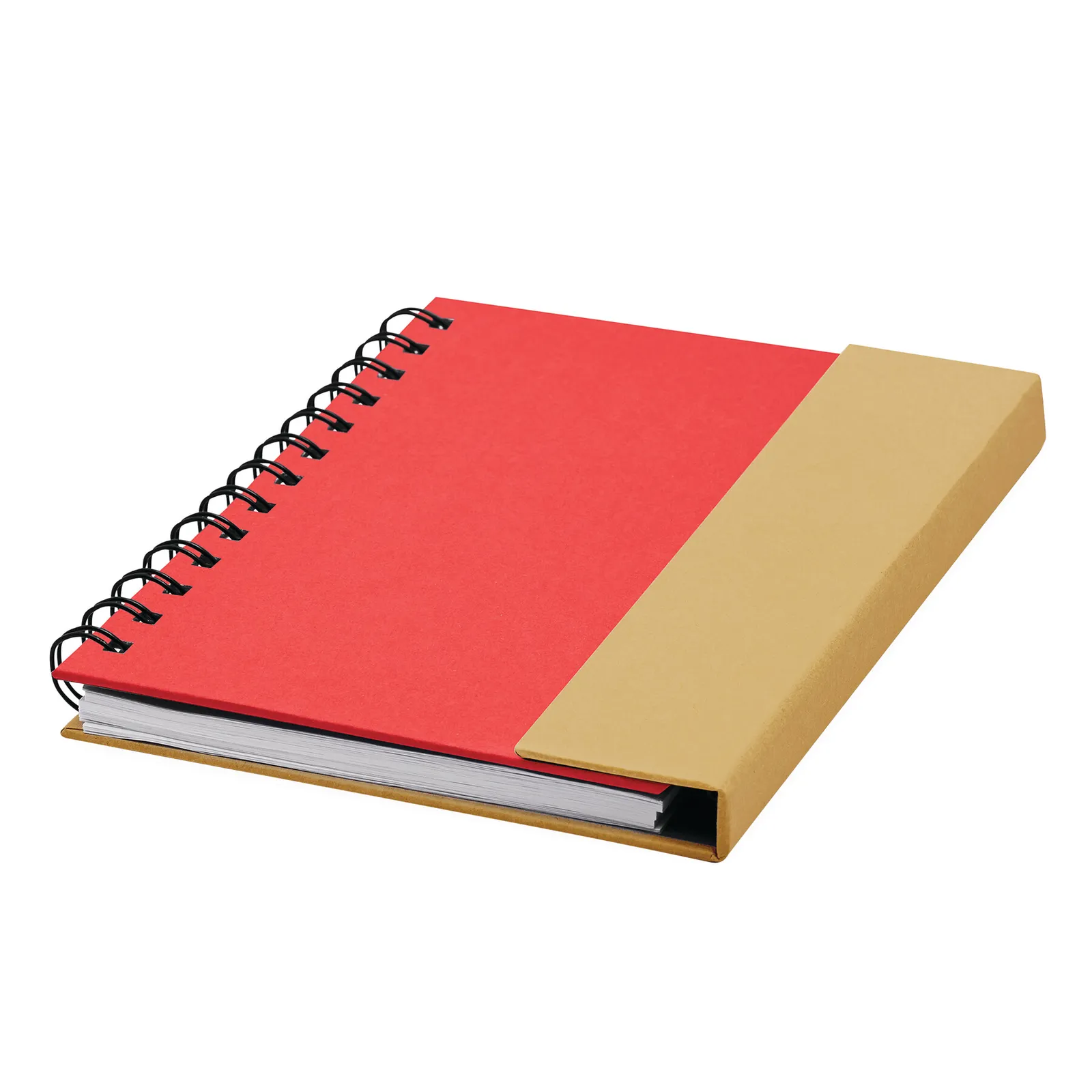 MAGNY - Notizbuch, natur, rot